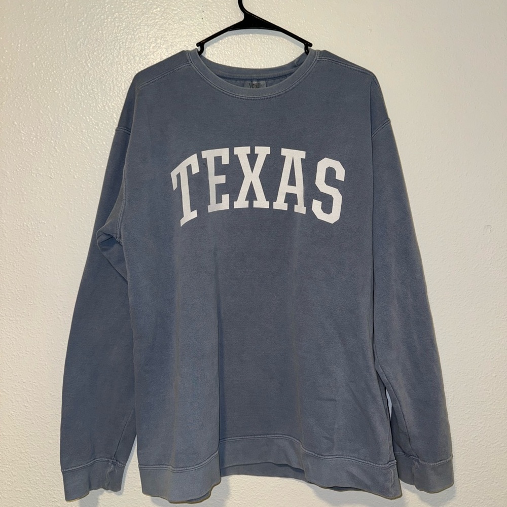 Large Texas comfort colors crewneck